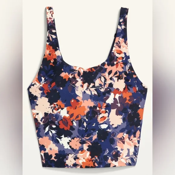 Old Navy Active Light Support PowerSoft Adjustable Longline Sports Bra Size M - Picture 1 of 5